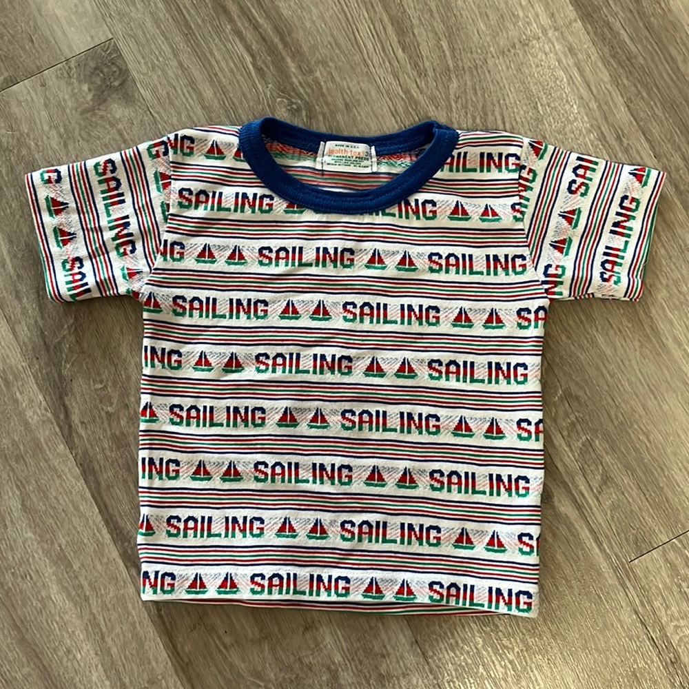 Vintage Health-Tex Sailing Monogram Tshirt